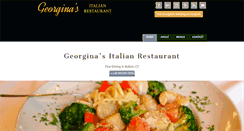 Desktop Screenshot of georginasrestaurant.com