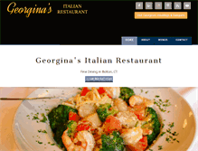 Tablet Screenshot of georginasrestaurant.com